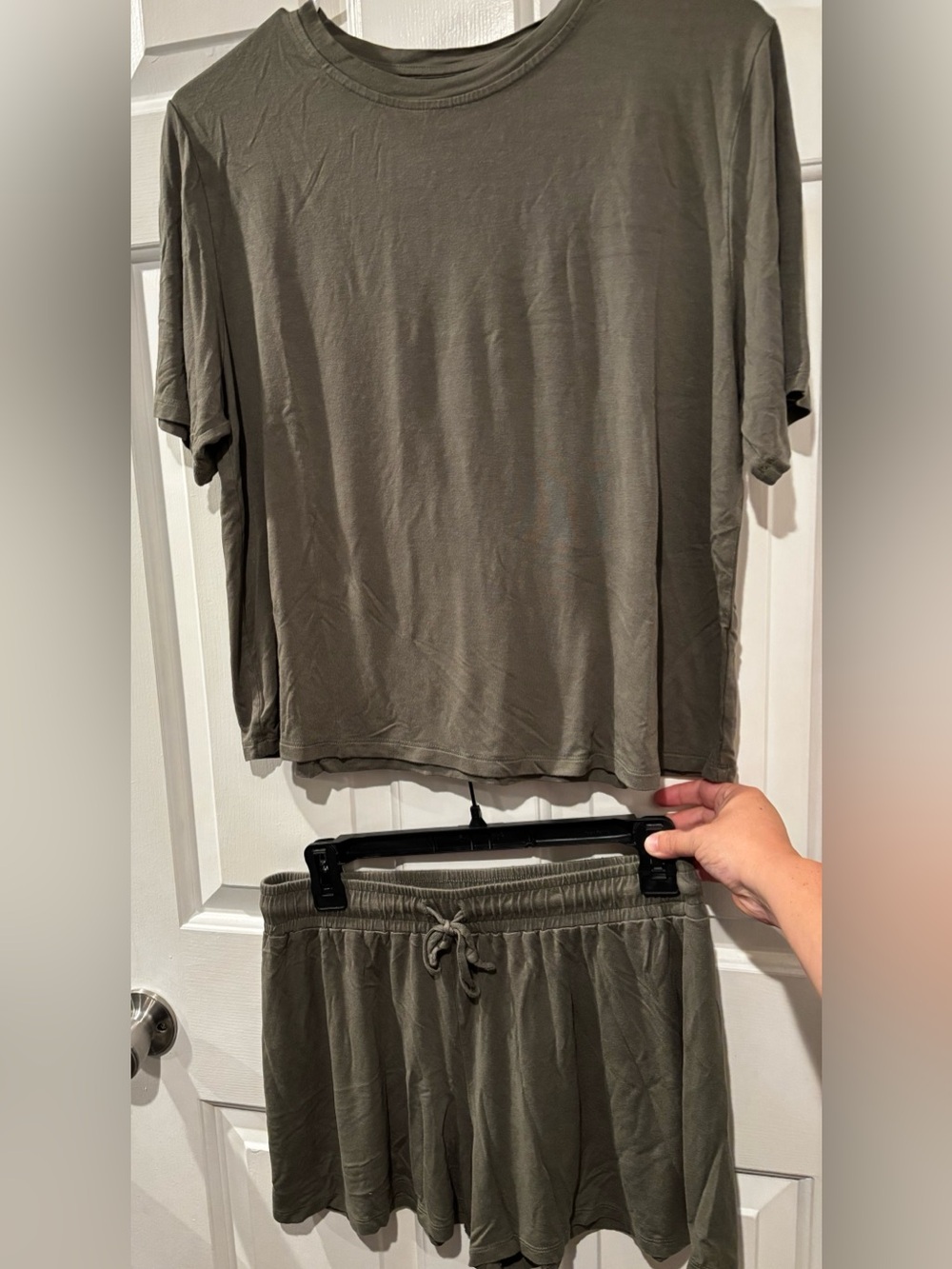 nuuds Olive Green Women’s Lounge Short Set